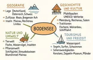 Vorschau - Arbeitsblätter - Arbeitsblätter zum Thema "Bodensee" + Lösung & MP3 + Mindmap - Seite 1