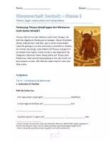 Vorschau - Stundenentwürfe - Klassenarbeit Deutsch Klasse 6: Sagen (inkl. Lösung + Erwartungshorizont!) - Seite 3