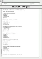 Vorschau - Arbeitsblätter - Brasilien - Lesetexte mit passendem Quiz - Seite 3