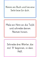 Vorschau - Aufgabenkarten - Leseaufträge für den Anfangsunterricht - Deckblatt