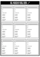 Vorschau - Arbeitsblätter - El verbo del día - Konjugation (Vorlage) (Spanisch) - Seite 1