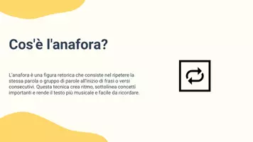 anteprima - Presentazioni / Lavagne - Riconoscere l’anafora e spiegare il suo effetto stilistico - Pagina 2