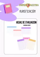 Vista previa - Para docentes: organización, planificación y formación - HOJAS DE EVALUACIÓN - Portada