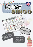 Vorschau - Arbeitsblätter - Holiday Bingo - Christmas & New Year's Eve (Englisch) - Deckblatt