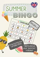 Vorschau - Arbeitsblätter - Summer holidays-Bingo (Englisch) - Deckblatt