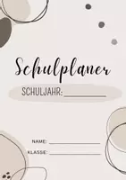 Vorschau - Anderer Materialtyp - Hausaufgabenheft - Schulplaner (in braun-beige) - Seite 1