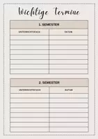 Vorschau - Anderer Materialtyp - Hausaufgabenheft - Schulplaner (in braun-beige) - Seite 3