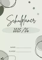 Vorschau - Anderer Materialtyp - Hausaufgabenheft - Schulplaner (Grüntöne) - Deckblatt