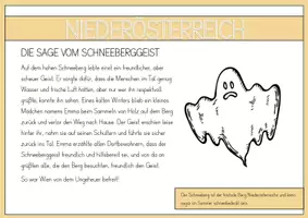 Vorschau - Stationenlernen - Wissenskarten zu Österreichs Sagen mit Bildern - Seite 1