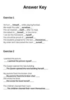 Vorschau - Arbeitsblätter - Reflexive Pronoun Worksheet - Seite 1
