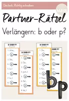 Vorschau - Spiele - Freiarbeit: Partner-Rätsel (Auslautverhärtung: b oder p?) - Deckblatt