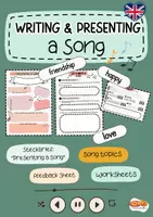 Vorschau - Arbeitsblätter - Presenting & writing a song (Englisch) - Deckblatt
