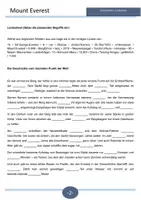 Vorschau - Arbeitsblätter - Der Mount Everest - Die Geschichte vom höchsten Punkt der Erde - Seite 1