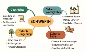 Vorschau - Arbeitsblätter - Arbeitsblätter zum Thema "Schwerin" + Lösung & MP3 + Mindmap + Infografik - Seite 2