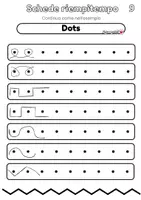 anteprima - Esercizi - SCHEDE RIEMPI TEMPO ABILITA' VISUO SPAZIALI (LINEE) - Pagina 1