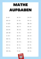 Vorschau - Arbeitsblätter - Mathe Aufgaben zum Üben / Addition und subtraktion - Seite 1