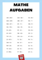 Vorschau - Arbeitsblätter - Mathe Aufgaben zum Üben / Addition und subtraktion - Seite 3