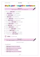 Vorschau - Arbeitsblätter - Materialpaket - simple past didn't (negative sentences) - Seite 3