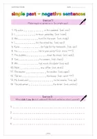 Vorschau - Arbeitsblätter - Materialpaket - simple past didn't (negative sentences) - Seite 2