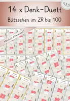 Vorschau - Stationenlernen - Blitzsehen ZR bis 100, 14x Denk-Duett, Simultanerfassung Mengen im ZR bis 100 - Deckblatt