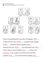 Voorbeeld - Frans: La famille - fiche de travail - Pagina 2