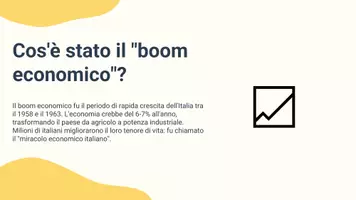 anteprima - Presentazioni / Lavagne - Il miracolo economico italiano: Un'analisi del boom del dopoguerra - Presentazione - Pagina 2
