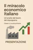 anteprima - Presentazioni / Lavagne - Il miracolo economico italiano: Un'analisi del boom del dopoguerra - Presentazione - Pagina di copertina