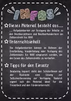 Vorschau - Stationenlernen - Nachbarzehner und Nachbarhundert am Zahlenstrahl bis 1000 -Aufgabenkarten - Seite 1
