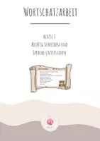 Vorschau - Poster - Wortschatzarbeit Klasse 1 - Deckblatt