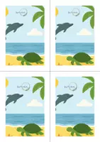 Vorschau - Stundenentwürfe - Kinderyoga – Sommerabenteuer am Strand (60 Min mit Karten & Meditation - Seite 1