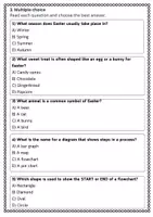 anteprima - Schede informative - Create a flowchart of Easter traditions with instructions in English - SL - Pagina 2