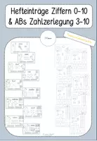 Vorschau - Arbeitsblätter - Hefteinträge Ziffern und Zahlzerlegung (Flex und Flo) - Deckblatt