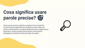 anteprima - Presentazioni / Lavagne - Sostituire parole generiche con termini più precisi - Pagina 2