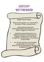 Vorschau - Arbeitsblätter - Gedichtwettbewerb zu den Jahreszeiten - Seite 1