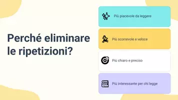 anteprima - Presentazioni / Lavagne - Eliminare ripetizioni e ridondanze per migliorare la scorrevolezza - Pagina 3