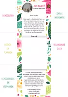 Voorbeeld - Folder 'meet the teacher' - Pagina 1