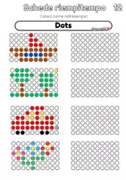 anteprima - Esercizi - SCHEDE RIEMPI TEMPO, ABILITA' VISUO SPAZIALI (COLORARE) - Pagina 1