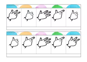 Aperçu - Apprentissages en autonomie - BAC numeration 1 à 4 Chiffres doigts dés - Page 3