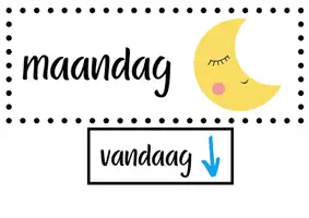 Voorbeeld - Dagen van de week - Voorblad