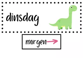 Voorbeeld - Dagen van de week - Pagina 1