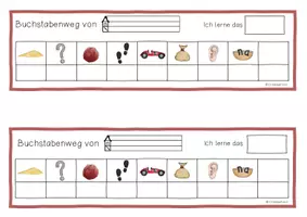 Vorschau - Stationenlernen - Buchstabenwege für Halbjahr 1 und 2 (1. Klasse) - Seite 1