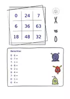 Vorschau - Stationenlernen - X versus O - Multiplikation (bis zur 10er-Reihe) - Seite 2
