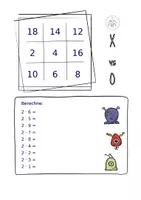 Vorschau - Stationenlernen - X versus O - Multiplikation (bis zur 10er-Reihe) - Seite 3