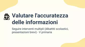 anteprima - Presentazioni / Lavagne - Valutare l’accuratezza delle informazioni presentate - Pagina 1