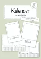 Vorschau - Mal- und Bastelvorlagen - Kalender zum Gestalten - SJ 25/26 und Kalenderjahr 2026 - Deckblatt