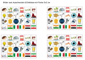 Vorschau - Mal- und Bastelvorlagen - Vokabelbilder Buchstabe I - Bilder zum ausschneiden (Klasse 1 und 2) - Seite 2