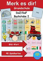 Vorschau - Mal- und Bastelvorlagen - Merk es dir Buchstabe I (Bild-Wort) - DaZ/DaF, Deutsch (Klasse 1 bis 4) - Deckblatt