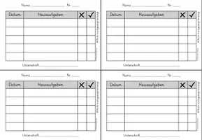 Vorschau - Lehrpläne/Lehrermaterial - Schülerbeobachtungen und Hausaufgabenvergesserkartei - Seite 3