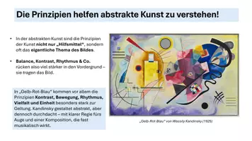 Vorschau - Präsentationen/Tafelbilder - Die 7 Prinzipien der Kunst – Infopräsentation mit Beispielen aus der Kunstgeschichte - Seite 3