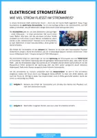 Vorschau - Arbeitsblätter - Technik - Die elektrische Stromstärke - Seite 2